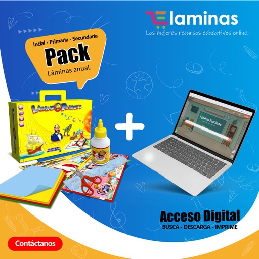 PACK DE LAMINAS + ACCESO ONLINE